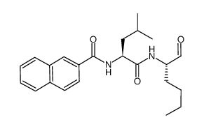 2-naphthoyl-leucinyl-norleucinal Structure