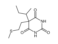 5-sec-butyl-5-(2-methylsulfanyl-ethyl)-barbituric acid结构式