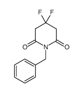 1-benzyl-4,4-difluoropiperidine-2,6-dione结构式