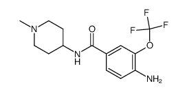 4-amino-N-(1-methylpiperidin-4-yl)-3-(trifluoromethoxy)benzamide structure