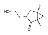 (1R)-3c-(2-hydroxy-ethyl)-1-methyl-(1r,5c)-bicyclo[3.1.0]hexan-2-one Structure