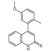 4-(5-methoxy-2-methylphenyl)-2(1H)-quinolinethione Structure