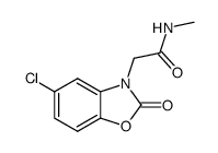 5-chloro-3-(methylcarbamoylmethyl)-2-benzoxazolone Structure