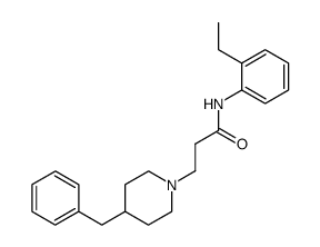 3-(4-Benzyl-piperidin-1-yl)-N-(2-ethyl-phenyl)-propionamide结构式