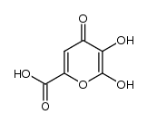 5,6-dihydroxy-4-oxo-4H-pyran-2-carboxylic acid Structure