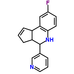 8-FLUORO-4-PYRIDIN-3-YL-3A,4,5,9B-TETRAHYDRO-3H-CYCLOPENTA[C]QUINOLINE Structure