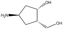 (1S,2S,4R)-4-amino-2-(hydroxymethyl)cyclopentan-1-ol Structure