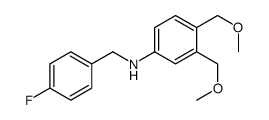3,4-Dimethoxy-N-(4-fluorobenzyl)aniline structure