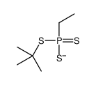 tert-butylsulfanyl-ethyl-sulfanylidene-sulfido-λ5-phosphane结构式