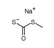 potassium S-methyl dithiocarbonate Structure