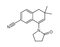 1,2-dihydro-2,2-dimethyl-4-(2-oxo-1-pyrrolidinyl)naphthalen-6-carbonitrile Structure