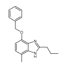 4-(benzyloxy)-7-methyl-2-n-propyl-1H-benzimidazole结构式