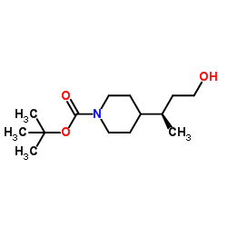 tert-Butyl 4-((R)-3-Hydroxy-1-Methylpropyl)piperidine-1-carboxylate Structure