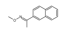 2-acetonaphthone O-methyl oxime Structure