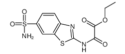 ethyl 2-oxo-2-[(6-sulfamoyl-1,3-benzothiazol-2-yl)amino]acetate结构式