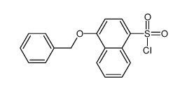 4-BENZYLOXY-NAPHTHALENE-1-SULFONYL CHLORIDE Structure