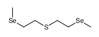 1-methylselanyl-2-(2-methylselanylethylsulfanyl)ethane结构式