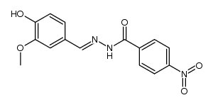 4-nitro-benzoic acid vanillylidenehydrazide Structure