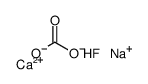 calcium,sodium,hydrogen carbonate,fluoride结构式