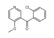 2-chlorophenyl(4-methoxypyridin-3-yl)ketone Structure