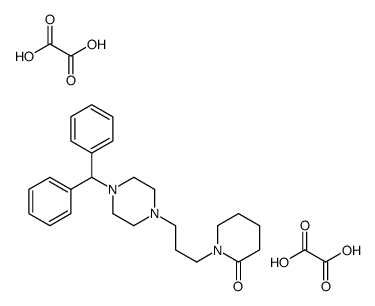 1-[3-(4-benzhydrylpiperazin-1-yl)propyl]piperidin-2-one,oxalic acid结构式