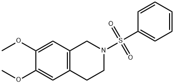 2-(benzenesulfonyl)-6,7-dimethoxy-3,4-dihydro-1H-isoquinoline Structure