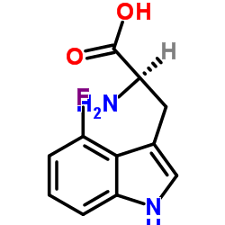 (R)-2-氨基-3-(4-氟-1H-吲哚-3-基)丙酸图片