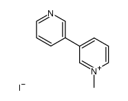 iodure de 1-methyl-3-(3-pyridyl)pyridinium结构式
