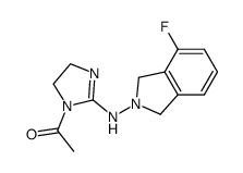 4-fluoro-2-(1-acetyl-2-imidazolin-2-ylamino)-isoindoline Structure