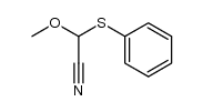 2-methoxy-2-(phenylthio)acetonitrile Structure