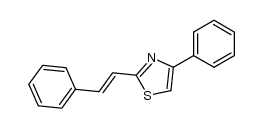 4-phenyl-2-trans-styryl-thiazole结构式