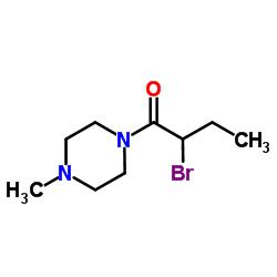 1-(2-Bromobutanoyl)-4-Methylpiperazine Structure
