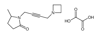 1-[4-(azetidin-1-yl)but-2-ynyl]-5-methylpyrrolidin-2-one,oxalic acid Structure
