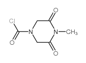 1-Piperazinecarbonylchloride,4-methyl-3,5-dioxo-(9CI)结构式