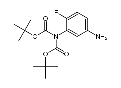 di-tert-butyl (5-amino-2-fluorophenyl)imidodicarbonate Structure