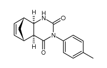 (4aS,5S,8R,8aR)-3-(p-tolyl)-4a,5,8,8a-tetrahydro-5,8-methanoquinazoline-2,4(1H,3H)-dione结构式