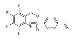 (2,3,4,5,6-pentafluorophenyl)methyl 4-ethenylbenzenesulfonate Structure