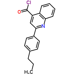 2-(4-Propylphenyl)-4-quinolinecarbonyl chloride Structure