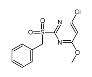 2-benzylsulfonyl-4-chloro-6-methoxypyrimidine结构式