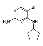 5-bromo-N4-cyclopentylpyrimidine-2,4-diamine结构式