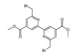 methyl 2-(bromomethyl)-6-[6-(bromomethyl)-4-methoxycarbonyl-2-pyr idyl]pyridine-4-carboxylate Structure