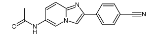 N-(2-(4-cyanophenyl)imidazo[1,2-a]pyridin-6-yl)acetamide Structure