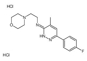 6-(4-fluorophenyl)-4-methyl-N-(2-morpholin-4-ylethyl)pyridazin-3-amine,dihydrochloride结构式