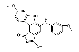 12,13-Dihydro-2,10-dimethoxy-5H-Indolo[2,3-a]pyrrolo[3,4-c]carbazole-5,7(6H)-dione结构式