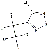 3-Chloro-4-(ethyl-d5)-1,2,5-thiadiazole结构式