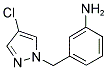 3-(4-CHLORO-PYRAZOL-1-YLMETHYL)-PHENYLAMINE Structure