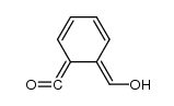 (E)-(6-(hydroxymethylene)cyclohexa-2,4-dien-1-ylidene)methanone结构式