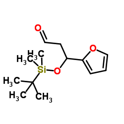 3-{[Dimethyl(2-methyl-2-propanyl)silyl]oxy}-3-(2-furyl)propanal Structure