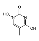 1-hydroxy-5-methylpyrimidine-2,4-dione结构式