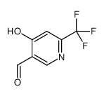 4-oxo-6-(trifluoromethyl)-1H-pyridine-3-carbaldehyde structure